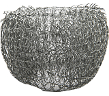 Klassische metallene Spülschwämme - Packung mit 10 Stück