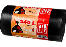 Alufix starke Müllsäcke, 35 µ, 100 × 125 cm, 240 l, 10 Stück