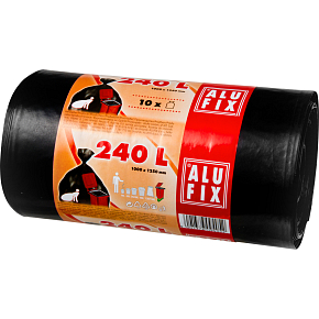 Alufix starke Müllsäcke, 35 µ, 100 × 125 cm, 240 l, 10 Stück