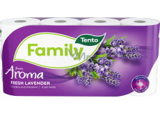 Tento Fresh Aroma Lavender 2-lagiger Toilettenpapier, 8 Rollen, Rolle 17,8 m