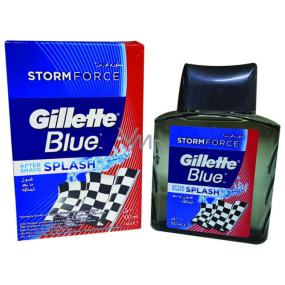 Gillette Blue Storm Force Splash Aftershave für Männer 100 ml