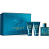 Versace Eros pour Homme Eau de Toilette 50 ml + After Shave Balsam 50 ml + Duschgel 50 ml, Geschenkset