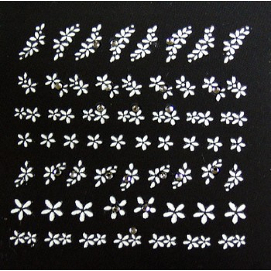 Absolute Cosmetics Nail Art selbstklebende Nagelaufkleber 3DS21 1 Blatt