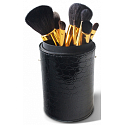 Sei schick! Luxury Professional, Set mit 9 Kosmetikpinseln mit natürlichen und synthetischen Borsten, Kosmetikset