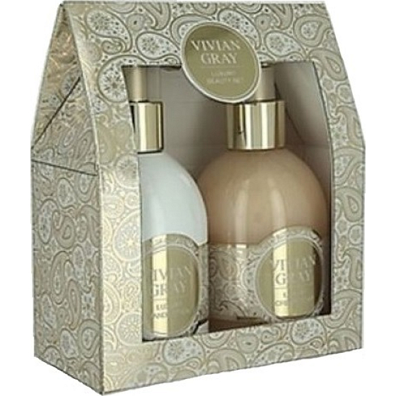 Vivian Grey Sweet Vanilla Luxus-Handlotion 250 ml + cremige Flüssigseife 250 ml, Kosmetikset