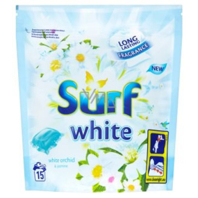 Surf White Orchid Kapseln zum Waschen weißer Kleidung 15 Dosen 394 g