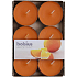 Bolsius Aromatic Maxi Juicy Orange - Teelichter mit Orangenduft 6 Stück, Brenndauer 8 Stunden