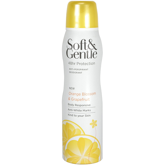 Soft & Gentle Orangenblüte & Grapefruit Antitranspirant Deodorant Spray 150 ml