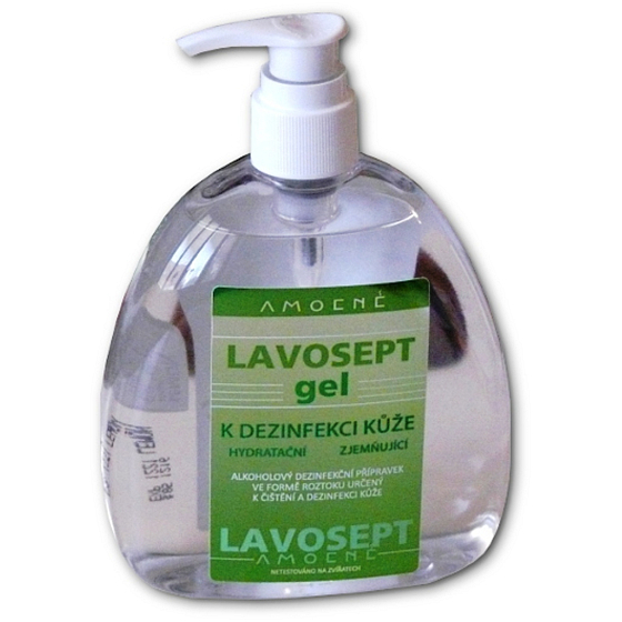 Lavosept Natur Hautdesinfektionsgel Für den professionellen Gebrauch Über 75% Alkohol 400ml Spender