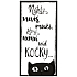 Böhmen Geschenke Dekorative Malerei zum Aufhängen Katze 20 x 40 cm
