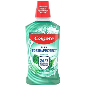 Colgate Plax Fresh & Protect Soft Mint Mundwasser gegen Zahnbelag 500 ml