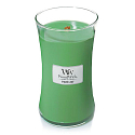 WoodWick Palm Leaf - Duftkerze Palmblatt mit Holzdocht und Deckel, großes Glas 609,5 g