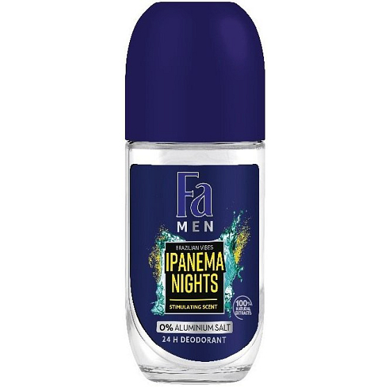 Fa Men Brazilian Vibes Ipanema Nights Antitranspirant Deodorant Roll-On für Männer 50 ml