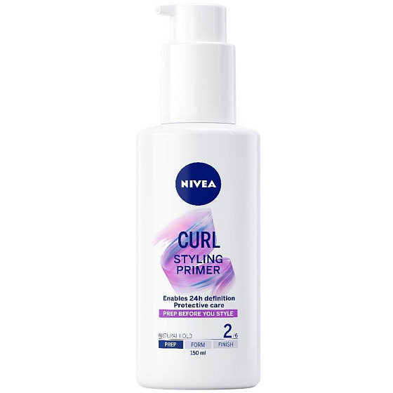 Nivea Styling Primer Curl Präparationsbasis zur Hervorhebung von welligem und lockigem Haar, schützt vor Hitze 150 ml