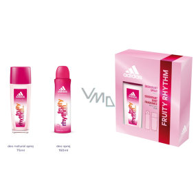 Adidas Fruity Rhythm parfümiertes Deodorantglas 75 ml + Deodorantspray 150 ml, Kosmetikset für Frauen