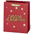 BSB Luxus Geschenk Papiertüte 23 x 19 x 9 cm Weihnachten mit 3D-Aufschrift Frohe Weihnachten VDT 004-A5