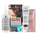 Schwarzkopf Gliss Farbe Haarfarbe 4-36 Goldbraun 2 x 60 ml