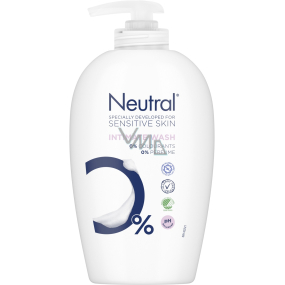 Neutral Intimate Wash Reinigungsemulsion für die Intimhygiene mit Milchsäure, ohne Parfüm 250 ml