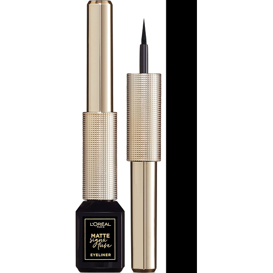 L'Oréal Paris Matte Signature Eyeliner flüssiger Eyeliner 01 Black Signature 3 ml