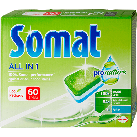 Somat All in 1 Pro Nature Geschirrspültabs 60 Stück
