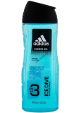 Adidas Ice Dive 3 in 1 Duschgel für Körper, Haare und Gesicht für Männer 400 ml