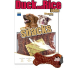 Magnum Ente und Reis Knochen weich, natürliches Fleisch Leckerbissen für Hunde 250 g