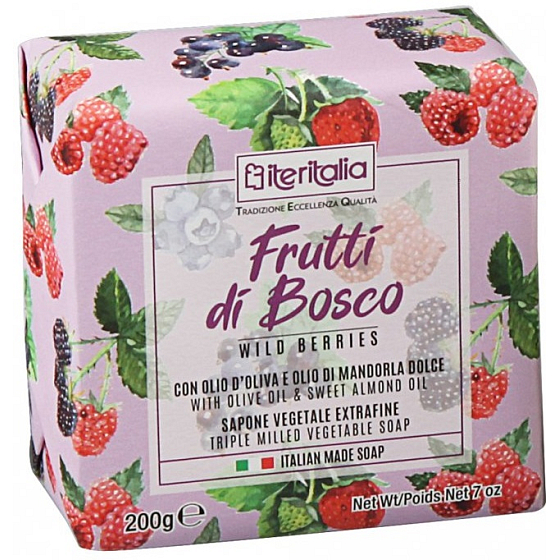 Iteritalia Frutti di Bosco Italienische Toilettenseife 200 g