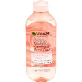 Garnier Skin Naturals Rose Micellar Cleansing Water Micellar Water für matte und empfindliche Haut 400 ml