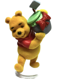 Disney Winnie the Pooh Mini Figur - Winnie stehend mit einem Topf Honig, 1 Stück, 5 cm