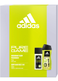 Adidas Pure Game parfümiertes Deo-Glas 75 ml + Duschgel 250 ml, Kosmetikset für Männer