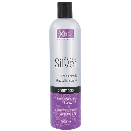 Xpel Shimmer of Silver Silbershampoo für blondes und graues Haar 400 ml