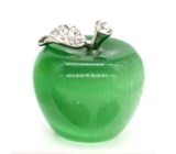 Chalcedon, Katzenauge, Apfel der Erkenntnis Naturstein 3,3 cm, Stein der Liebe und Freude