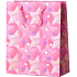 Emocio Geschenkpapier Tasche 26 x 32 cm Weihnachtsstern rosa