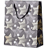 Emocio Geschenkpapier Tasche 26 x 32 cm Weihnachtsstern schwarz
