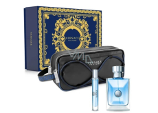 Versace pour Homme Eau de Toilette 100 ml + Eau de Toilette 10 ml + Kosmetiktasche, Geschenkset für Männer