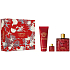 Versace Eros Flame Eau de Parfum 100 ml + Duschgel 150 ml + Eau de Parfum 5 ml, Geschenkeset für Männer