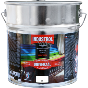 Industrol S2013 universell glänzende Oberfarbe für Metall und Holz, 1000 weiß, 9 l