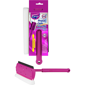 Parex teleskopische Fensterabzieher mit Schwamm Wiper, 10,5 cm