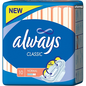 Always Classic Normal Damenbinden, 10 St.