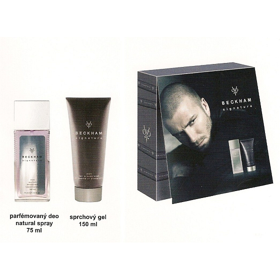 David Beckham Signature parfümiertes Deo Naturspray + Duschgel, Kosmetikset