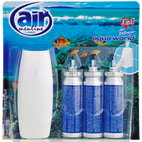 Air Menline Aqua World Happy Lufterfrischer Spray + Nachfüllung 3 x 15 ml