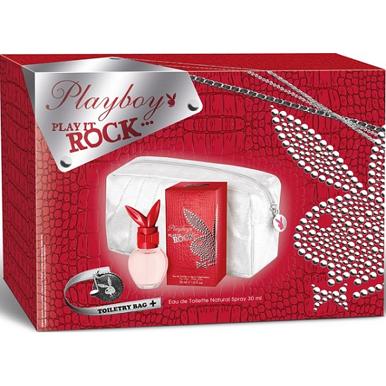 Playboy Play It Rock Eau de Toilette 30 ml + Beutel, Geschenkset