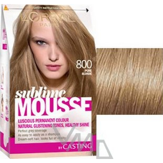 Loreal Sublime Mousse Haarfarbe 800 Echte Blondine