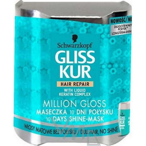 Gliss Kur Million Gloss Haarmaske für 10 Tage Glanz 150 ml