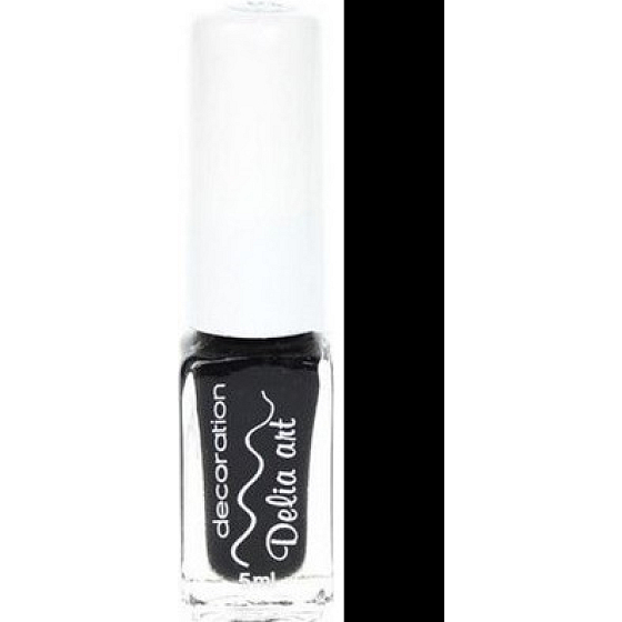 Delia Cosmetics Art dekorieren Nagellack 04 schwarz 5 ml