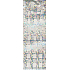 Nekupto Geschenk Papiertüte für Flasche 33 x 10 x 9 cm Silberquadrate 1 Stück 051 70