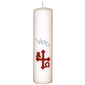 Lima Church Kerze weiß mit Zylindermotiv 1046 40 x 150 mm 1 Stück