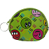 Nekupto Wallet grüne Smileys 10 x 8 cm