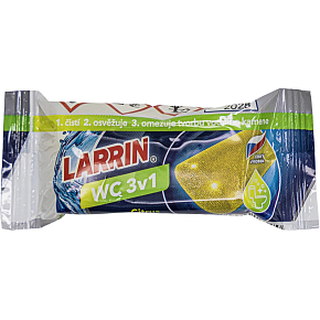 Larrin plus 3v1 Citrus Fresh WC Block, Nachfüllpackung, Duft von Zitrone, 40 g