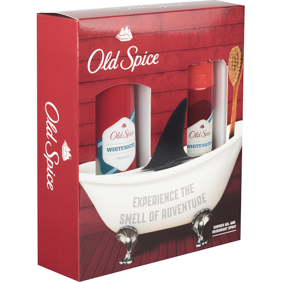 Old Spice White Water Duschgel für Männer 250 ml + Deodorant Spray 125 ml, Kosmetikset